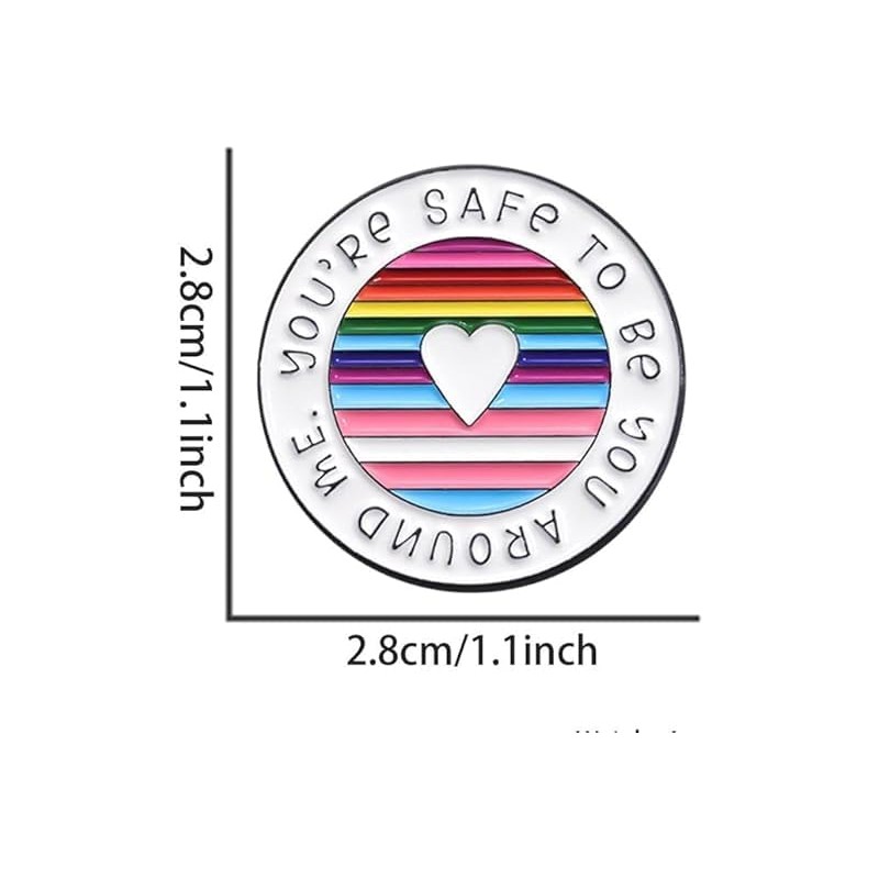 5pcs Pride Pins For Women Men Rainbow Enamel Brooch For