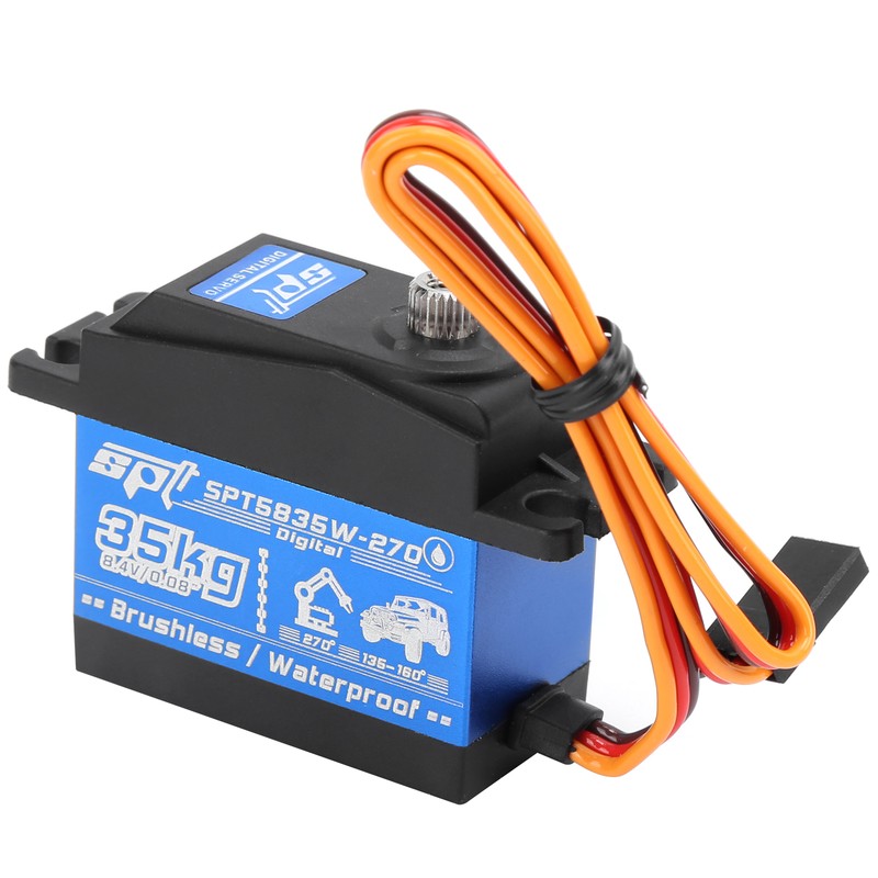 35KG RC Waterproof Brushless Motor Gear Servo Replacement for 1/8
