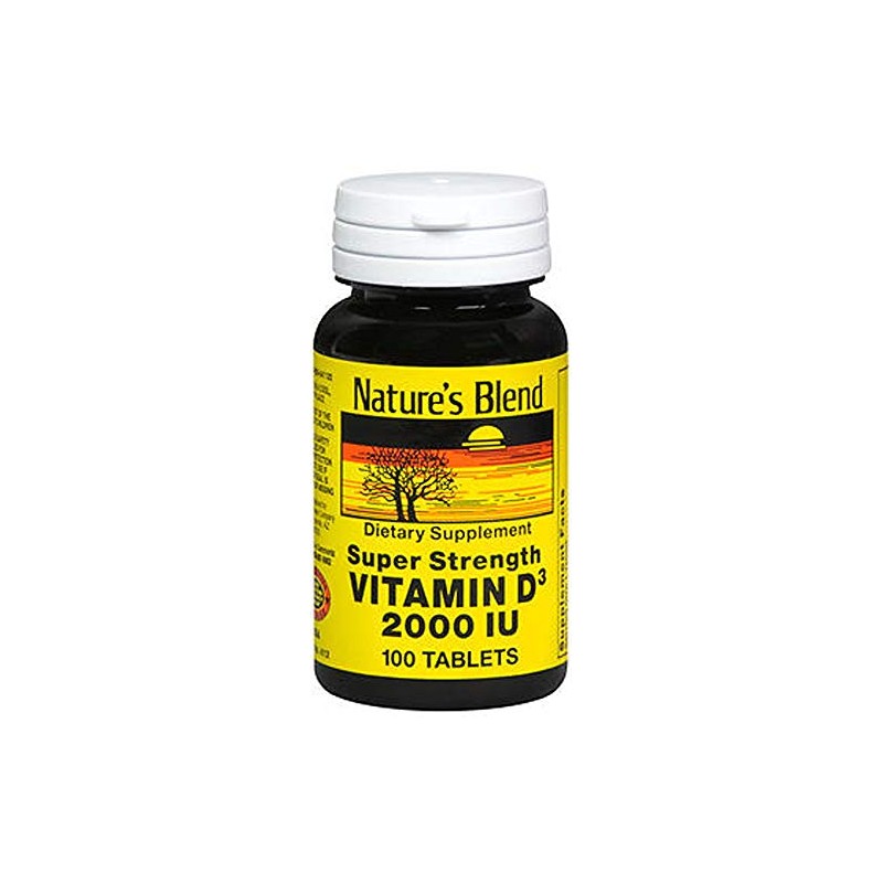Nature's Blend Vitamin D3 2000 IU Super Strength - 100