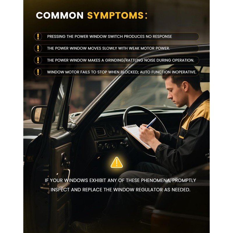 XIONTEC Power Window Regulator without Motor, Front Driver Side Compatible