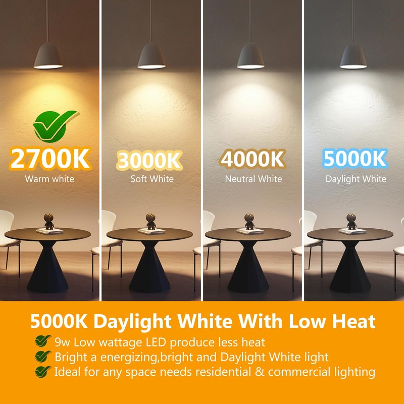 DAYBETTER BR30 Recessed Light Bulbs Equivelent 65W Dimmable Warm White