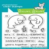 Lawn Fawn Clear Stamp Set Manatee-Rific Set of 18 |