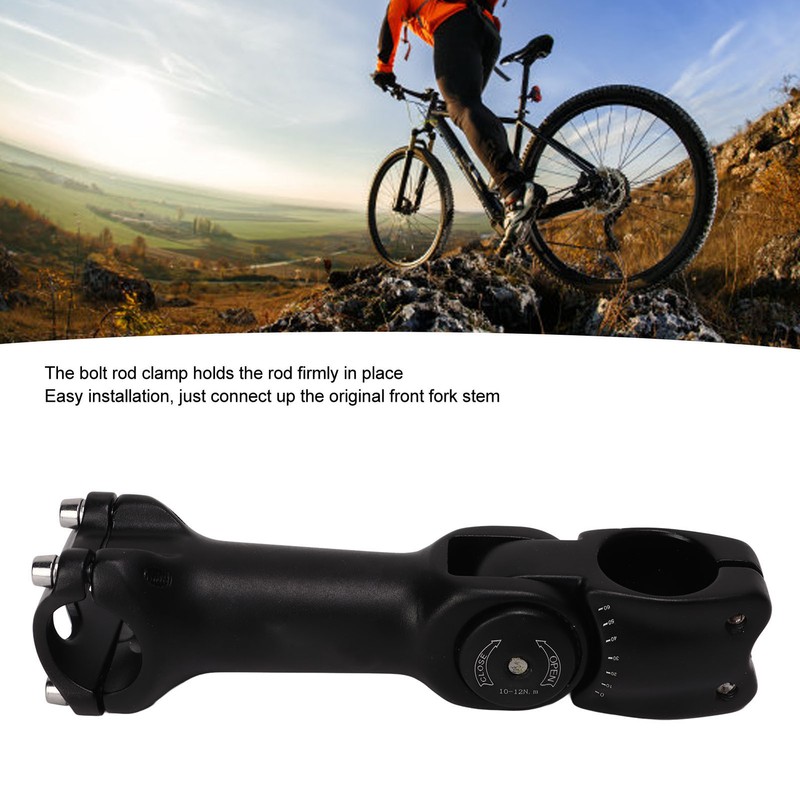 Bicycle Stem Adjustable 60 Riser 130mm 25.4mm Handlebar Stem for
