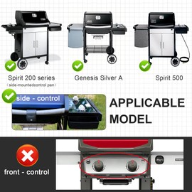 GGC 7522 7521 15" Grill Grates Replacement for Weber Genesis Silver A, Cast Iron Grate Grid for Weber Spirit E/S 200 E/S210, Spirit 500