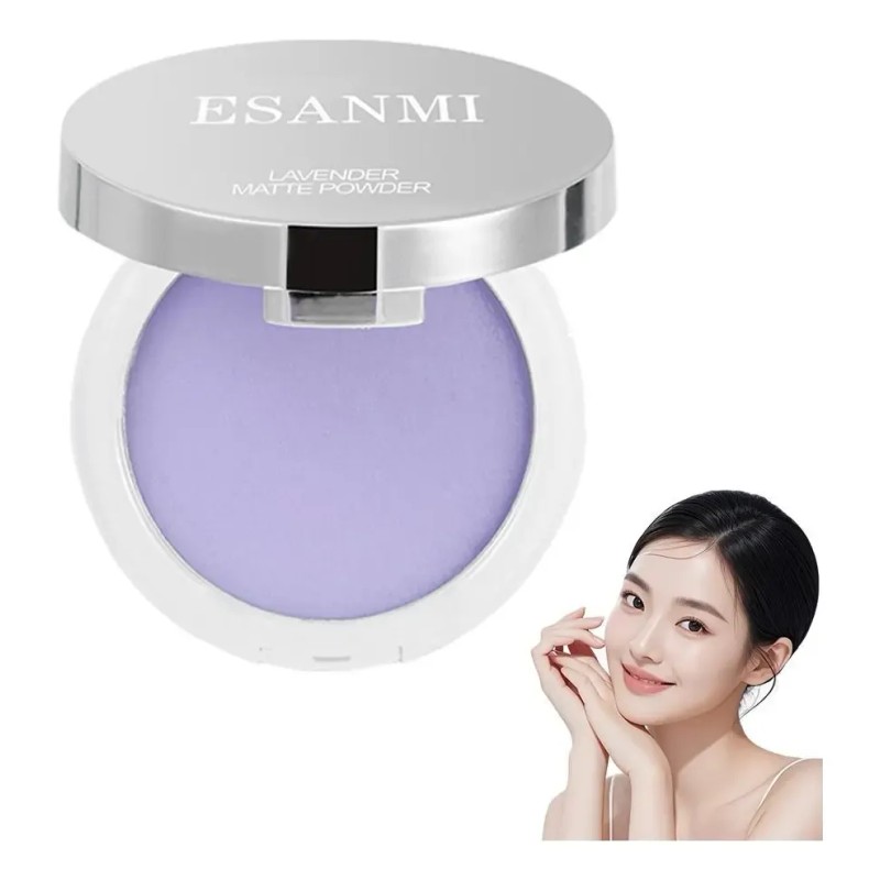 Esanmi, Polvo Fijador De Lavanda, Aceite De Maquillaje Natur