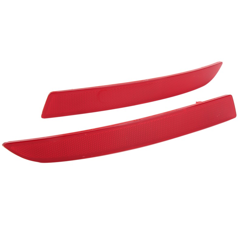 1 Pair Rear Bumper Reflector 63147318556 Red Housing Strong Retroreflection