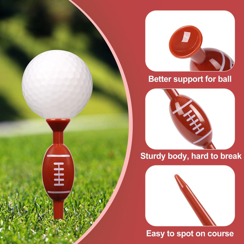 WMAWJBT Plastic Golf Tees, Pack of 25, for Height Consistency,