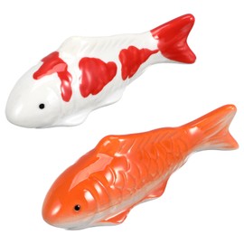 HANABASS 2 Pcs Ceramic Floating Fish Aquarium Decorations Artificial Fish Fish Tank Decorations Beta Fish Tank Accessories