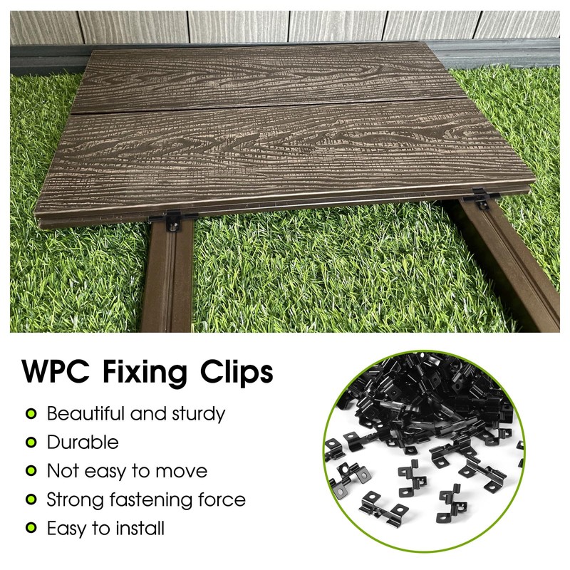 SUPAWAY Pack of 100 WPC Tile Clips WPC Clips 7.5