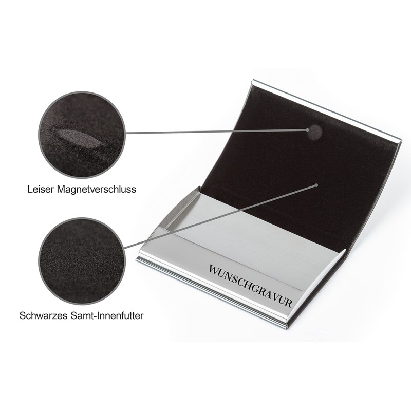 SMARTEON Premium Business Card Holder for Storing Business Cards, High-Quality
