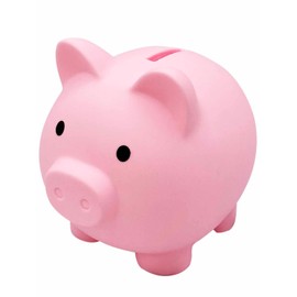 RIMINA Piggy Bank, Cute, Pig, 500 Yen Ball, Kids, Pig, Unbreakable, Gift, Medium, Pink