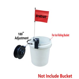BroCraft Ice Fishing Bucket Rattle Reel for Shelter and Sled