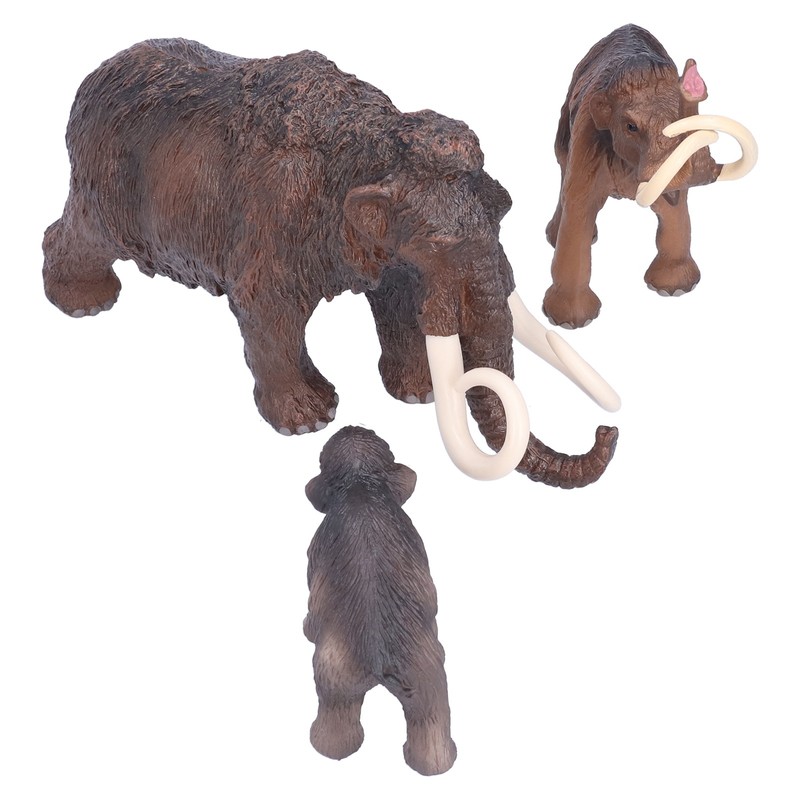 Mammoth Model Simulated Figurine Realistic Plastic Mammoth Toys for Animal