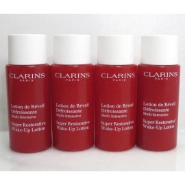 CLARINS SUPER RESTORATIVE WAKE-UP LOTION 1 OZ - LOT OF 4