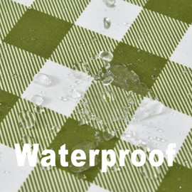 Essifunia Fringe Checkered Tablecloth with Tassel 52x70 Inch Rectangular - Farmhouse Rustic Fabric Plaid Table Cloth, Waterproof Gingham Buffalo Table Cover for Small Kitchen Breakfast Nook