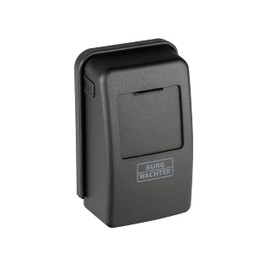 Burg-Wächter Key Safe with 4 Digit Combination Code for Exterior and Interior Magnetic Illuminated Security Wall Mounted Key Safe 60L SB Black