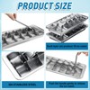 Yaocom 2 Pcs 18 Slot Stainless Steel Ice Cube Maker