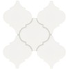 Daltile Mythology 6" Ceramic Arabesque Wall Tile in Glossy Santorini