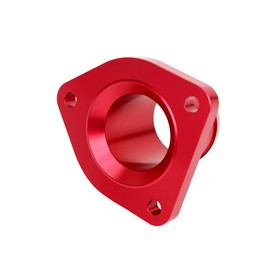 HiwowSport Billet Aluminum Thermostat Housing for 1999.5-2003 Ford Powerstroke 7.3L Thermostat Housing with Leak Proof Seal Red