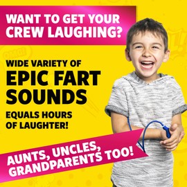 Tooty Toob Fart Toy, Hilarious, Ultra-Realistic Farting Sounds, Funny Family Joke Pranks, Gag Gift and Stocking Stuffer, Easy to Use, Super Durable.