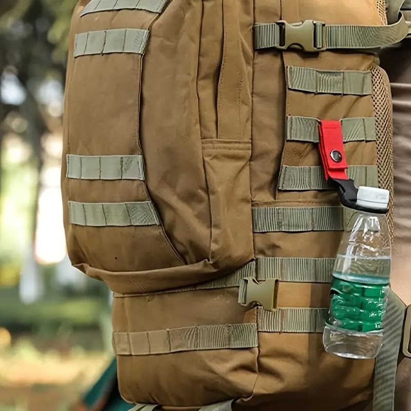 Water Bottle Clip Holder, Nylon Webbing Strap, Portable Keychain, 1