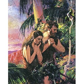 Catholic print picture - The Fall of Adam and Eve C - 8" x 10" ready to be framed