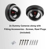 SENTRY 2x Imitation Dummy Dome CCTV Cameras Fake Realistic Outdoor