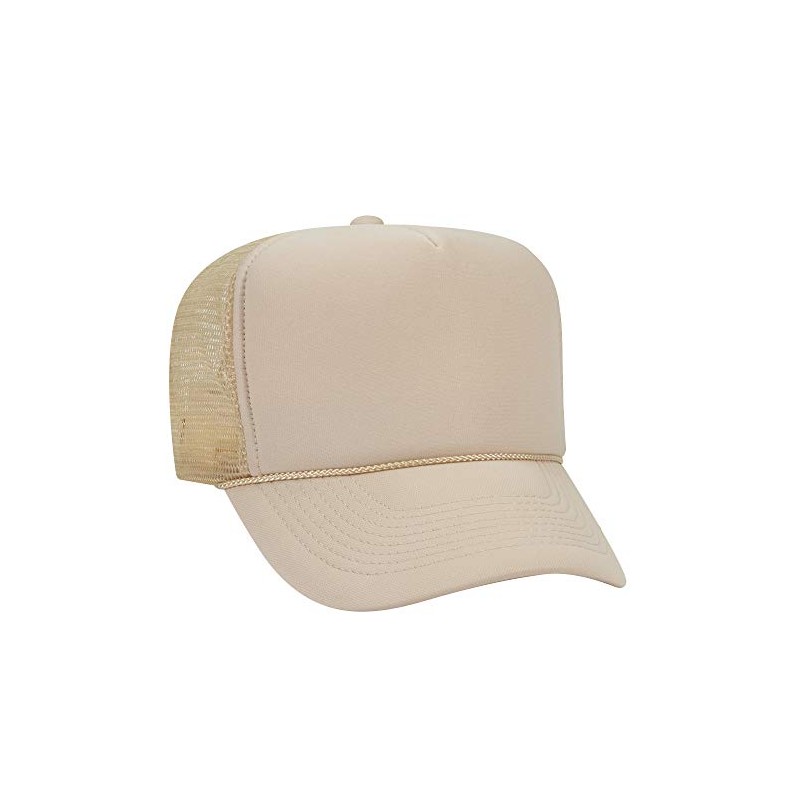 Ashen Fane Polyester Foam Front 5 Panel High Crown Mesh