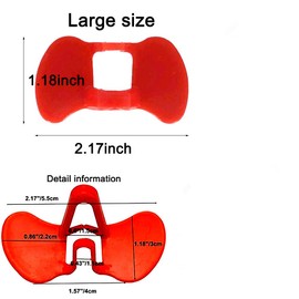 Weilan 50 Pieces Pinless Peepers for Chicken Blinders Pheasant Poultry Blinders Spectacles(Red/Large)