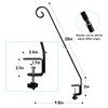 MIXXIDEA Heavy Duty Deck Rail Pole Deck Hook, Extensible and