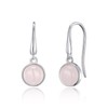 Philip Jones Rose Quartz Drop Earrings with Quote Card