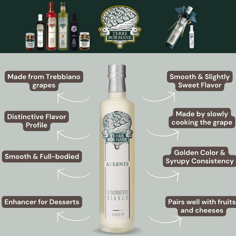 Terre Bormane White Vinegar (Aulente) - pack of 2