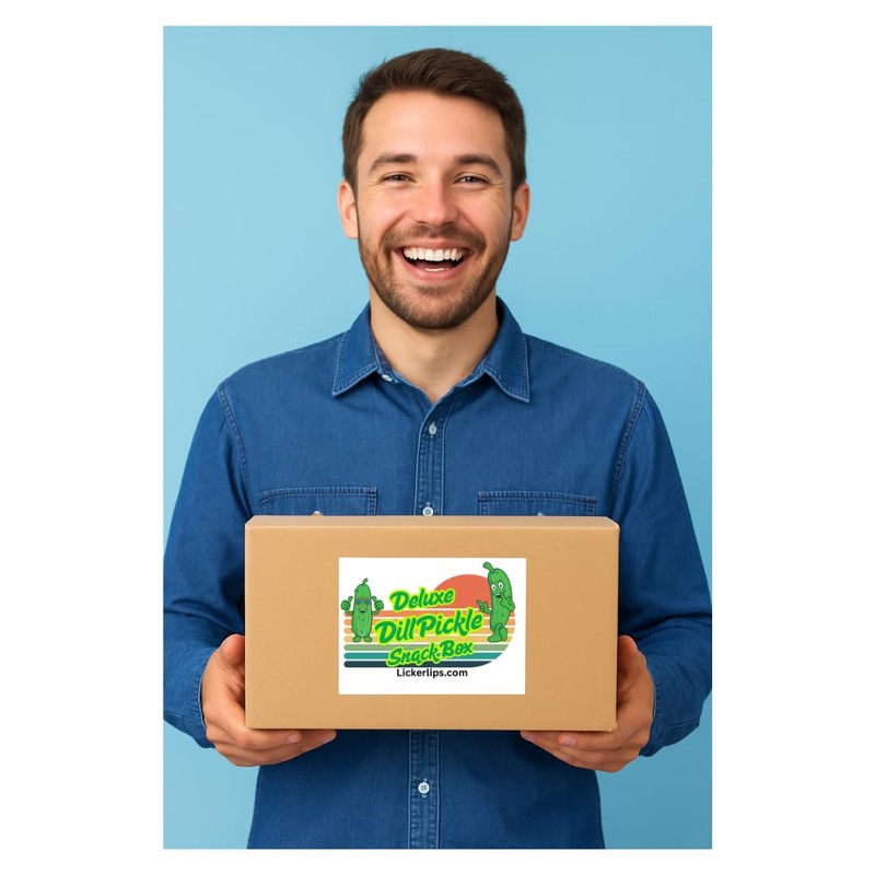 Dill Pickle Gift Box – Pickles Snack Box with Candy,