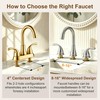 Bathroom Sink Faucet FRANSITON Centerset 8 Inch 2 Handle Bathroom