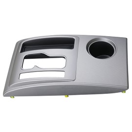 Silver Center Console Shifter Bezel Shift Panel Cover Cup Holder Compatible with Toyota Tacoma 2005-2015 Gear Shift Trim