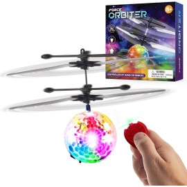Force1 Orbiter Flying Orb Ball Toy Hand Operated Mini UFO Drone