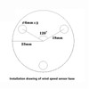 Jieoto Tower Crane Self-Powered Wind Speed Sensor Display Instrument No