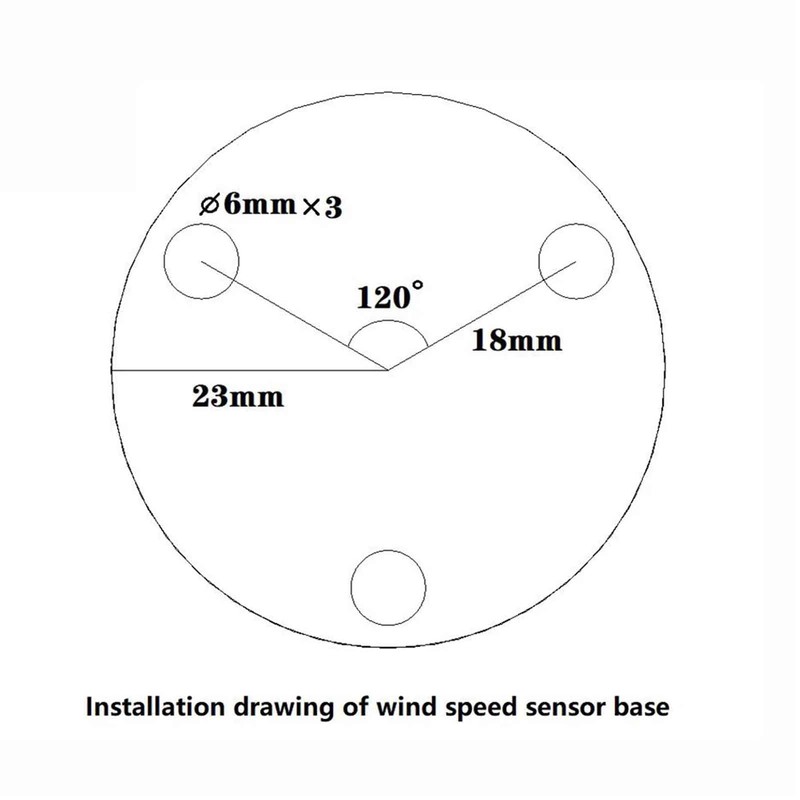 Jieoto Tower Crane Self-Powered Wind Speed Sensor Display Instrument No