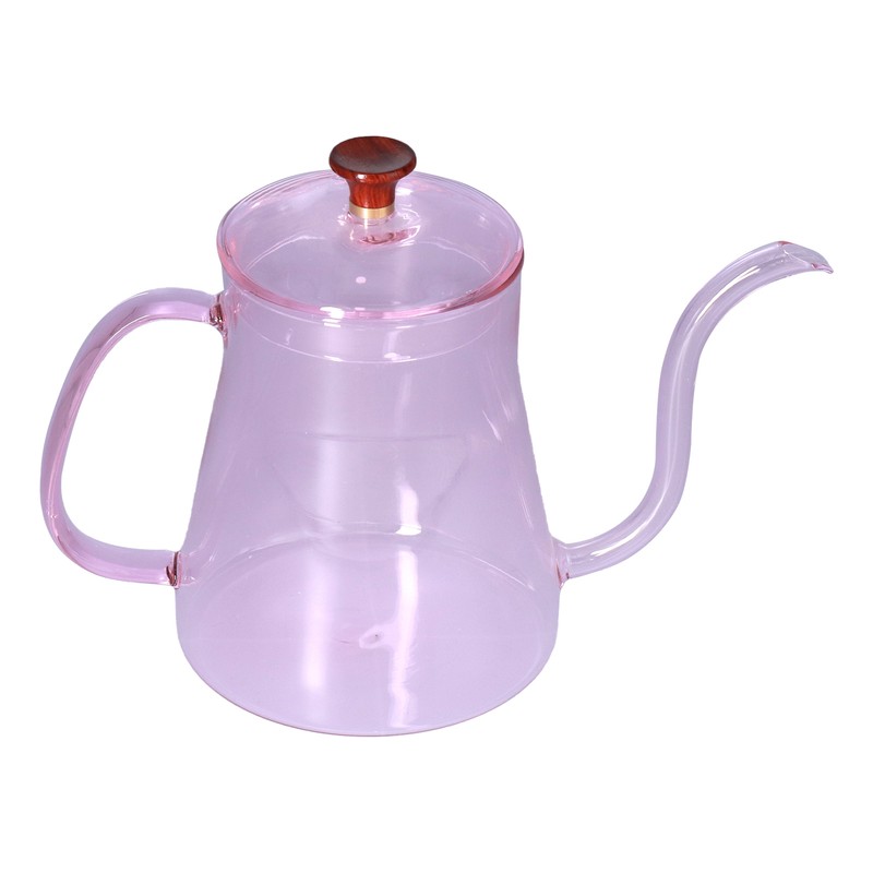 Coffee Kettle Glass Coffee Pot 600ML Coffee Drip Kettle Long