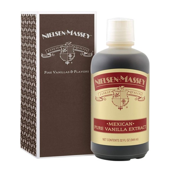 Nielsen-Massey Mexican Pure Vanilla Extract, with Gift Box, 32 ounces