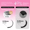 CALAILIS Eyelash Extensions, Pack of 100, Individual Eyelashes, Super Thin,