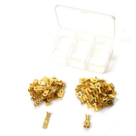 Daytona 96161 Motorcycle Flat Terminal Set, 250 Type, 30 Pieces