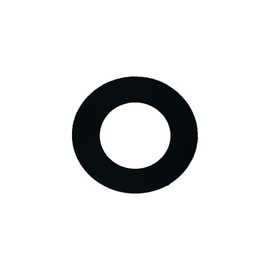 Sur-Seal CRG384-08.100.125.150 150# Compressed Fiber Ring Gasket, Biltrite NSF EPDM, 1" x 1/8" Thick