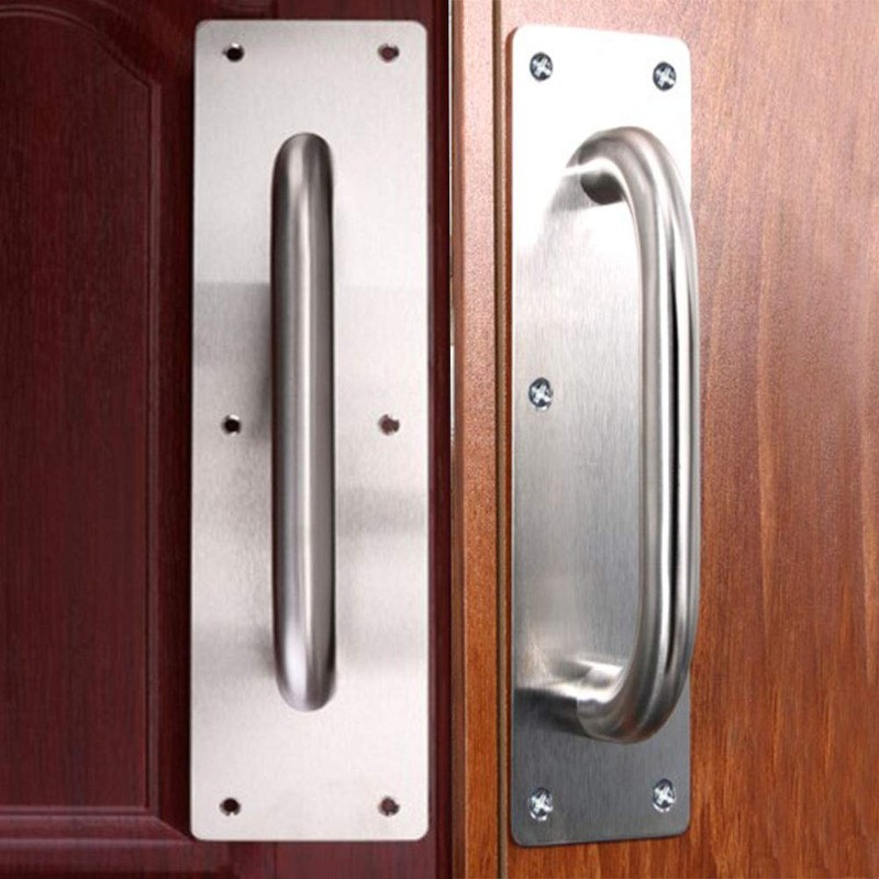 Tiberham Sliding Door Handle, Heavy Duty Stainless Steel Pull Push