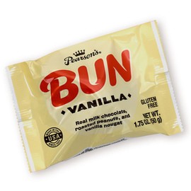 Pearson's Vanilla BUN Cluster Bar | Roasted Peanuts, Real Milk Chocolate, and Vanilla Nougat | Pack of 24 | Individually Wrapped