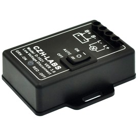 CZH-LABS LVD Low Voltage Disconnect Module. 24V / 30Amp, Black, Panel Mount, Screw Connector, Plastic Material