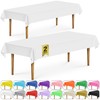 DecorRack 2 Rectangular Tablecloths BPA-Free Plastic, 54 x 108 inch,