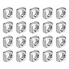 sourcing map M4-0.7x3 Square Nuts, 304 Stainless Steel Coarse Thread