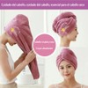 Toalla Microfibra para el Pelo 3 Unidades Secado Rápido Rosa