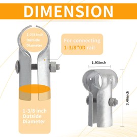Amoskey Pipe Clamp, chain link fence parts for 1-3/8" OD Pipe, Galvanized Chain Link Fence Clamp, fence clamps,12pack